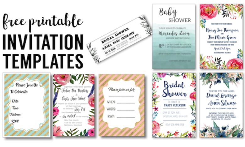 Free Printable Invites