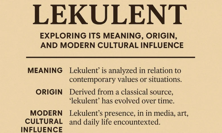 Lekulent